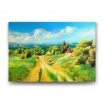 Tabloshop Köy Yolu 140x100 cm Yağlı Boya Tablo