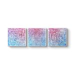 tabloshop Kufi Yazılı Nas - Felak - Ayet-el Kursi 156 x 50-3 Parçalı