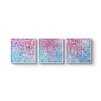 tabloshop Kufi Yazılı Nas - Felak - Ayet-el Kursi 96 x 30-3 Parçalı