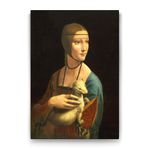 Tabloshop Leonardo da Vinci Erminli Kadın 70x100 cm Tablo
