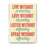 Tabloshop Live Love Listen 40x60 cm Tablo