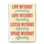 Tabloshop Live Love Listen 50x75 cm Tablo