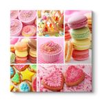 tabloshop Makaron Kolaj Tablo 70 x 70
