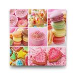 tabloshop Makaron Kolaj Tablo - 80x80cm