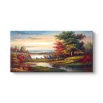tabloshop Manzara Yağlı Boya Rep. Tablo 140 x 70
