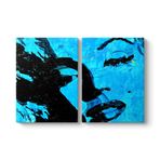 tabloshop Marilyn Monroe Pop Art Tablo 83 x 55-2 Parçalı