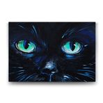 Tabloshop Mavi Kedi Gözleri 100x70 cm Tablo