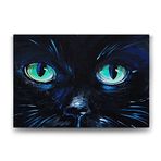 Tabloshop Mavi Kedi Gözleri 45x30 cm Tablo