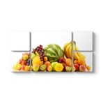tabloshop Meyveler Panorama Tablo 126 x 63-5 Parçalı