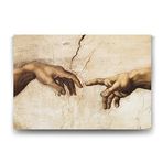 Tabloshop Michelangelo Creation of Adam 45x30 cm Tablo