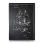 Tabloshop Model Yelkenli Gemisi Patent 60x90 cm Tablo