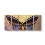 tabloshop Modern Kelebek Tablo 162 x 70-5 Parçalı