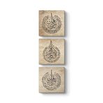tabloshop Nas - Felak - Ayetel Kürsi 3 Parçalı Tablo 30 x 96-3 Parçalı