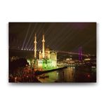 tabloshop Ortaköy Camii Gece Tablo - 125x80cm