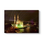 tabloshop Ortaköy Camii Gece Tablo 90 x 60