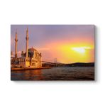tabloshop Ortaköy Camii Gün Batımı Tablo 90 x 60