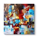 tabloshop Parçalı Şekiller Tablo 80 x 80