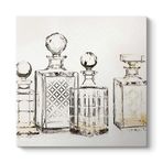tabloshop Parfüm Şişeleri Dekoratif Tablo 80 x 80