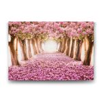 Tabloshop Pempe Çiçekli Ağaçlar 100x70 cm Tablo