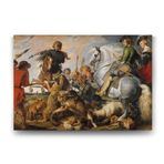 Tabloshop Peter Paul Rubens Kurt Ve Tilki Avı 100x70 cm Tablo