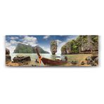 Tabloshop Phuket Adası Tekne 120x40 cm Tablo