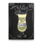 Tabloshop Pina Colada Kokteyl Tarifi 100x140 cm Tablo