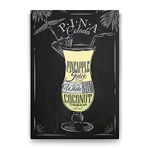 Tabloshop Pina Colada Kokteyl Tarifi 40x60 cm Tablo
