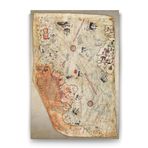 tabloshop Piri Reis Dünya Haritası Kanvas Tablo - 40x60cm