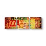 tabloshop Pizza Panorama Tablo 186 x 60-3 Parçalı