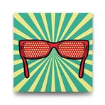 Tabloshop Pop Art Gözlük 70x70 cm Tablo