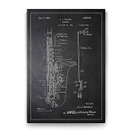 Tabloshop Saksafon Patenti 100x140 cm Tablo