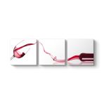 tabloshop Şarap Dolumu Panorama Tablo 126 x 40-3 Parçalı
