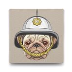 Tabloshop Şerif Bulldog 100x100 cm Tablosu