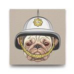 Tabloshop Şerif Bulldog 50x50cm Tablosu