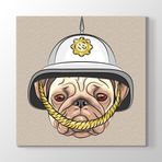 Tabloshop Şerif Bulldog 60x60cm Tablosu