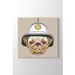 Tabloshop Şerif Bulldog 70x70 cm Tablosu