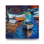 tabloshop Tekneler Yağlı Boya Tablo - 80x80cm