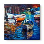 tabloshop Tekneler Yağlı Boya Tablo 90 x 90