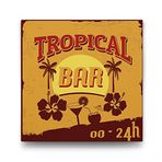 Tabloshop Tropical Bar 40x40 cm Tablo
