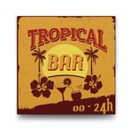 Tabloshop Tropical Bar 70x70 cm Tablo