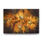 Tabloshop Turuncu Çiçekler 100x70 cm Tablo