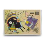 Tabloshop Wassily Kandinsky Black And Violet 140x100 cm Tablo