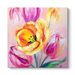tabloshop Yağlı Boya Floral Tablo 80 x 80