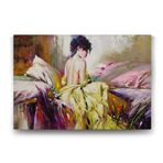 Tabloshop Yalnız Kadın 75x50 cm Tablo