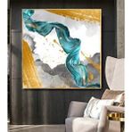 TabloWall Çerçeveli Yağli Boya Tablo 120x120