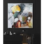TabloWall Tablowall Çerçeveli Soyut Yağli Boya Tablo 120x120