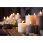 Tabsecret Candle Denge / Meditasyon Büyük Boy 4'lü Mum Seti Vanilya ve Sandal Ağacı - Meditasyon Mum