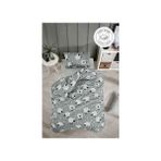 Tabu Home Kuzulu Tek Çarşafı Lastikli Kişilik Nevresim Takımı - Gri - Beyaz - 100 x 200 cm