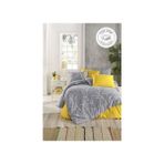 Tabu Home Parure Çarşafı Lastikli Tek Kişilik Nevresim takımı - Sarı - Gri - 160 x 220 cm
