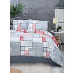 Tabu Home Patchwork Antrasit Gri Tek Kişilik Nevresim Takımı